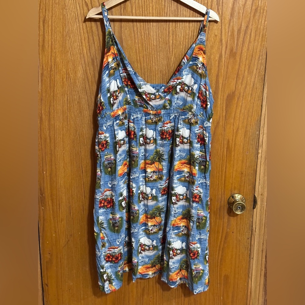 Disney Cruise line sundress castaway cay tropical sz xxl